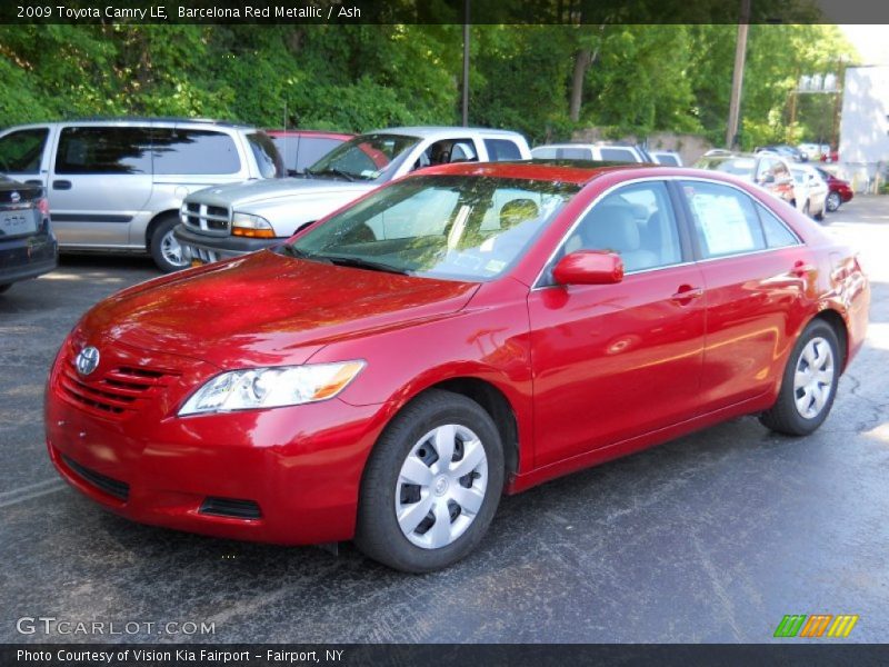 Barcelona Red Metallic / Ash 2009 Toyota Camry LE