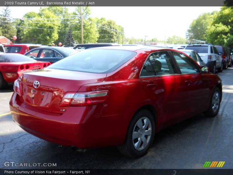 Barcelona Red Metallic / Ash 2009 Toyota Camry LE