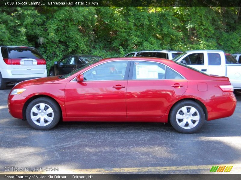 Barcelona Red Metallic / Ash 2009 Toyota Camry LE
