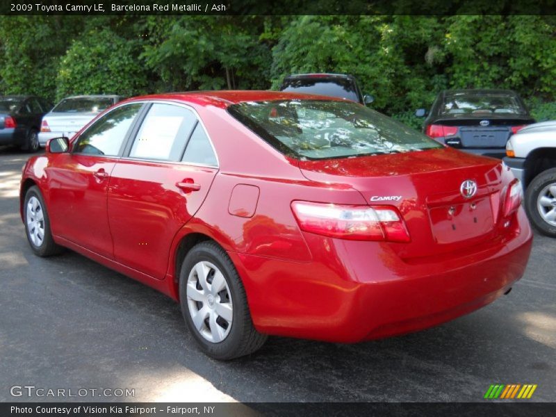 Barcelona Red Metallic / Ash 2009 Toyota Camry LE