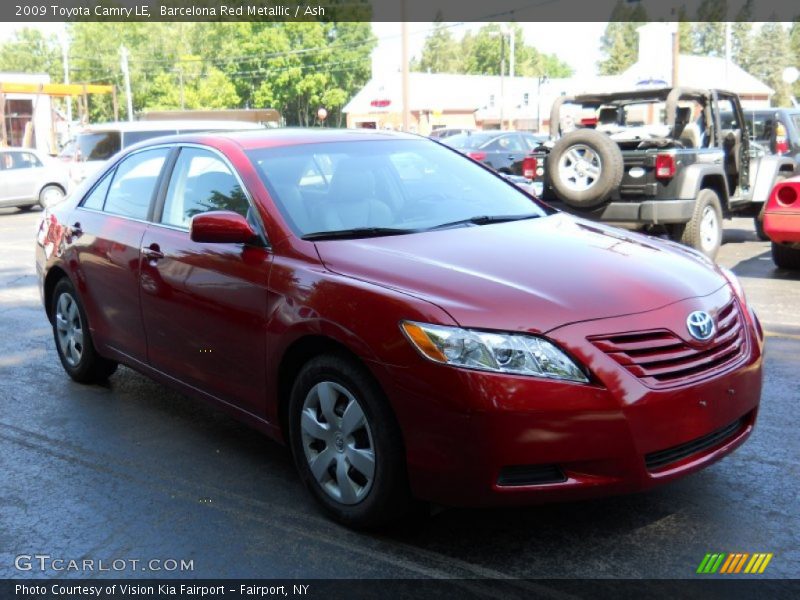 Barcelona Red Metallic / Ash 2009 Toyota Camry LE