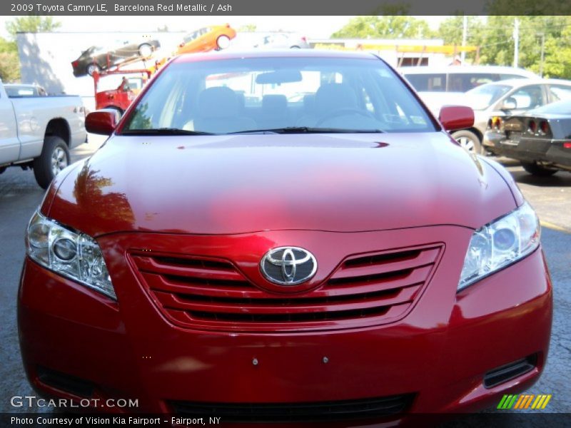 Barcelona Red Metallic / Ash 2009 Toyota Camry LE