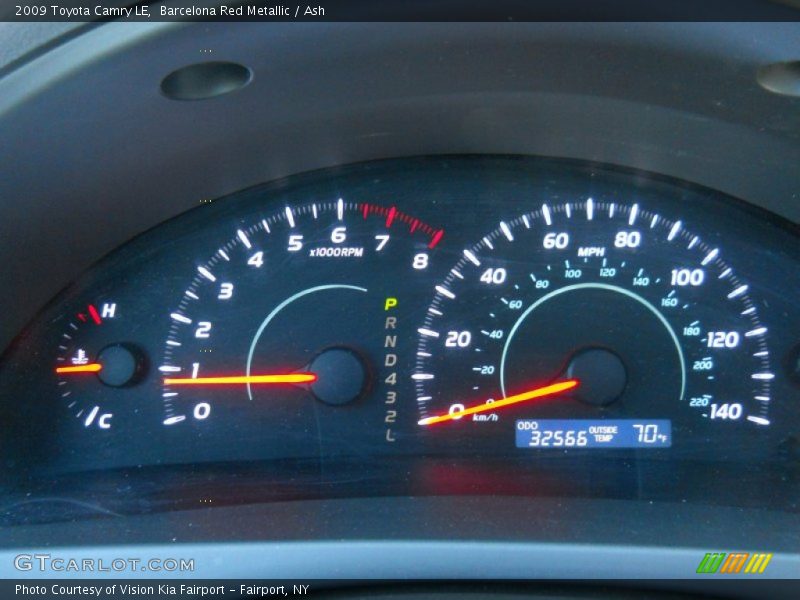Barcelona Red Metallic / Ash 2009 Toyota Camry LE