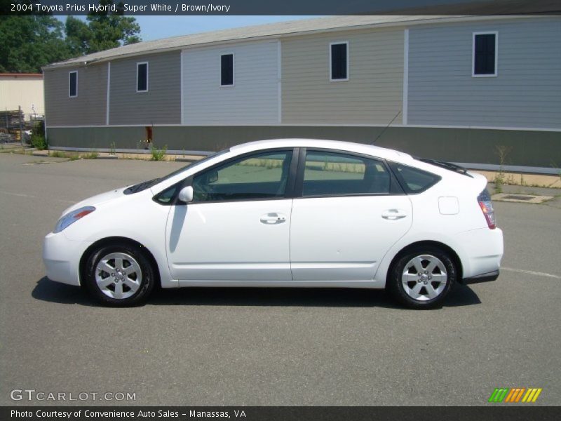 Super White / Brown/Ivory 2004 Toyota Prius Hybrid