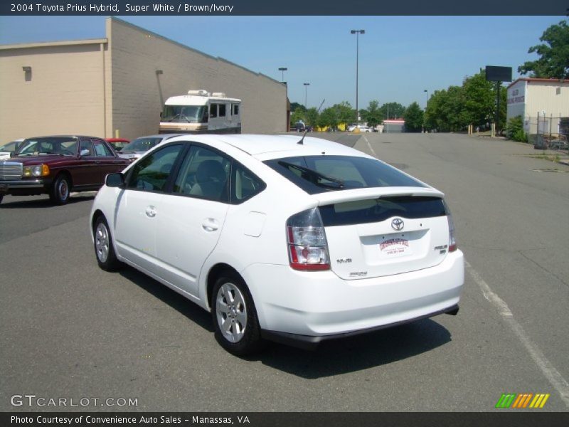 Super White / Brown/Ivory 2004 Toyota Prius Hybrid