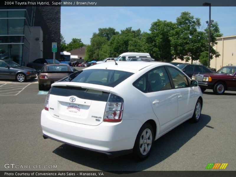 Super White / Brown/Ivory 2004 Toyota Prius Hybrid
