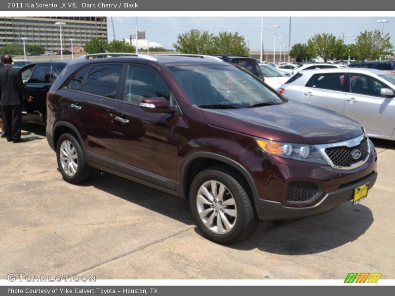 Dark Cherry / Black 2011 Kia Sorento LX V6