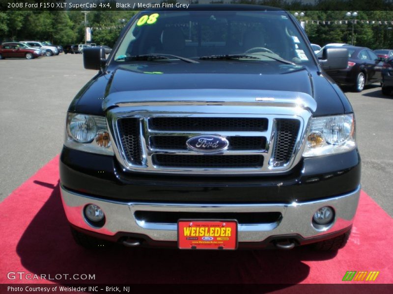 Black / Medium Flint Grey 2008 Ford F150 XLT SuperCab 4x4