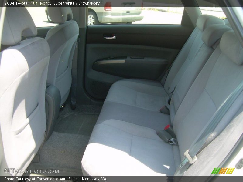 Super White / Brown/Ivory 2004 Toyota Prius Hybrid