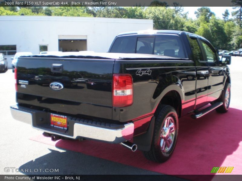 Black / Medium Flint Grey 2008 Ford F150 XLT SuperCab 4x4