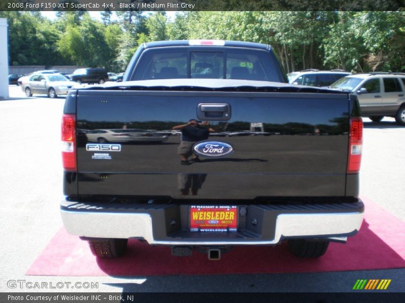 Black / Medium Flint Grey 2008 Ford F150 XLT SuperCab 4x4