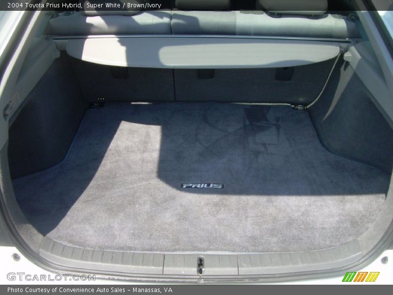 Super White / Brown/Ivory 2004 Toyota Prius Hybrid