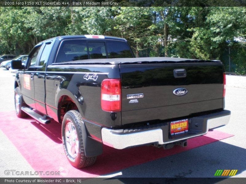 Black / Medium Flint Grey 2008 Ford F150 XLT SuperCab 4x4