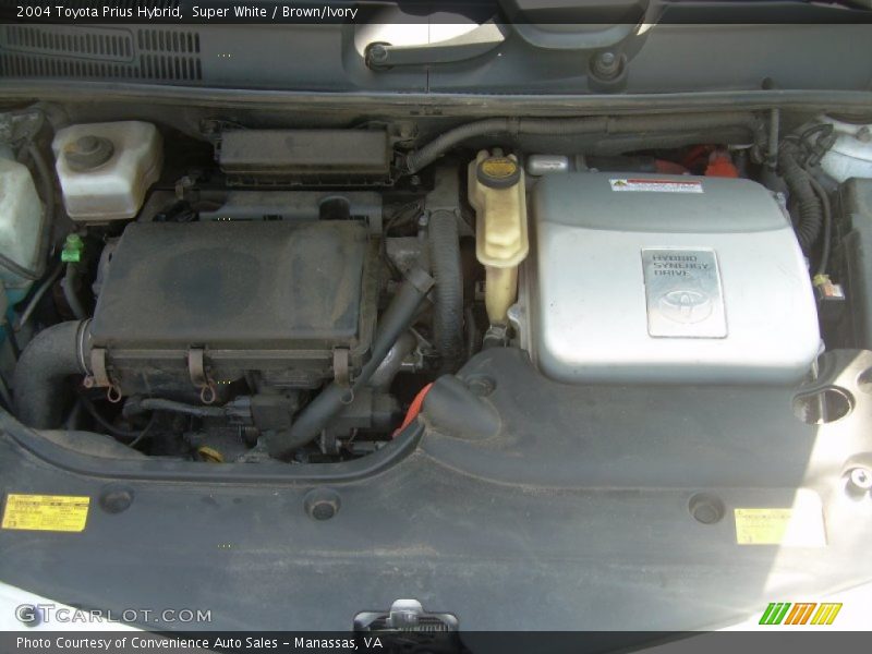Super White / Brown/Ivory 2004 Toyota Prius Hybrid