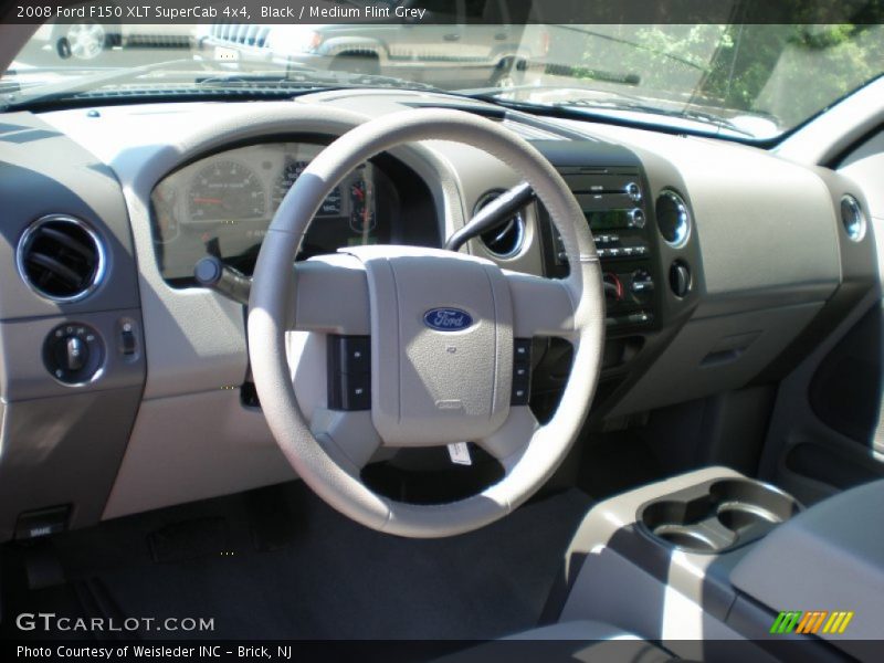 Black / Medium Flint Grey 2008 Ford F150 XLT SuperCab 4x4