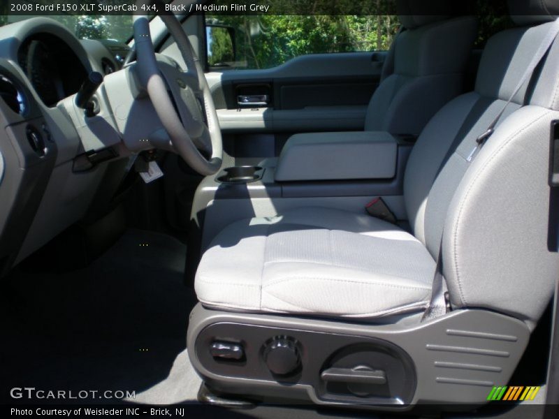 Black / Medium Flint Grey 2008 Ford F150 XLT SuperCab 4x4
