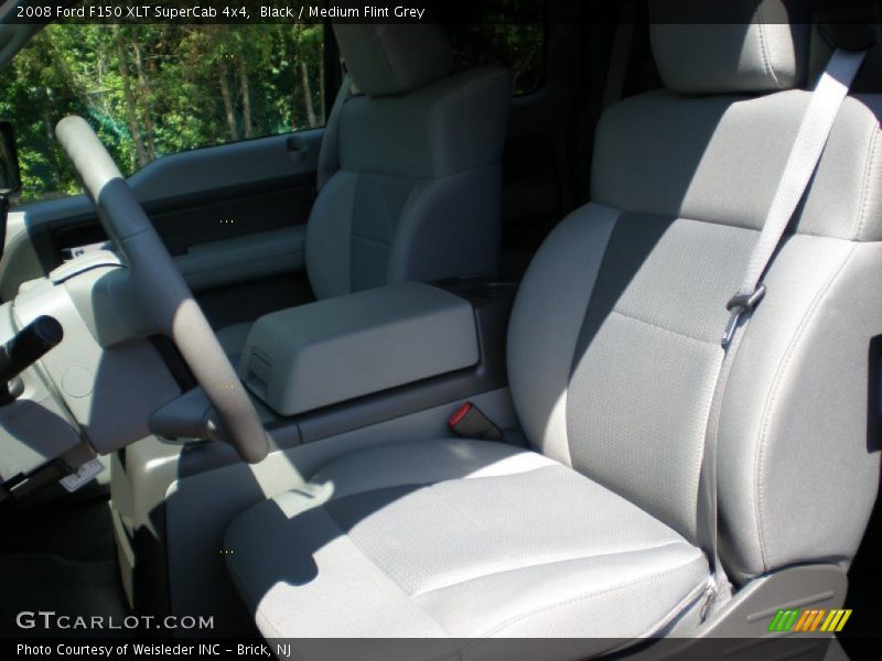 Black / Medium Flint Grey 2008 Ford F150 XLT SuperCab 4x4