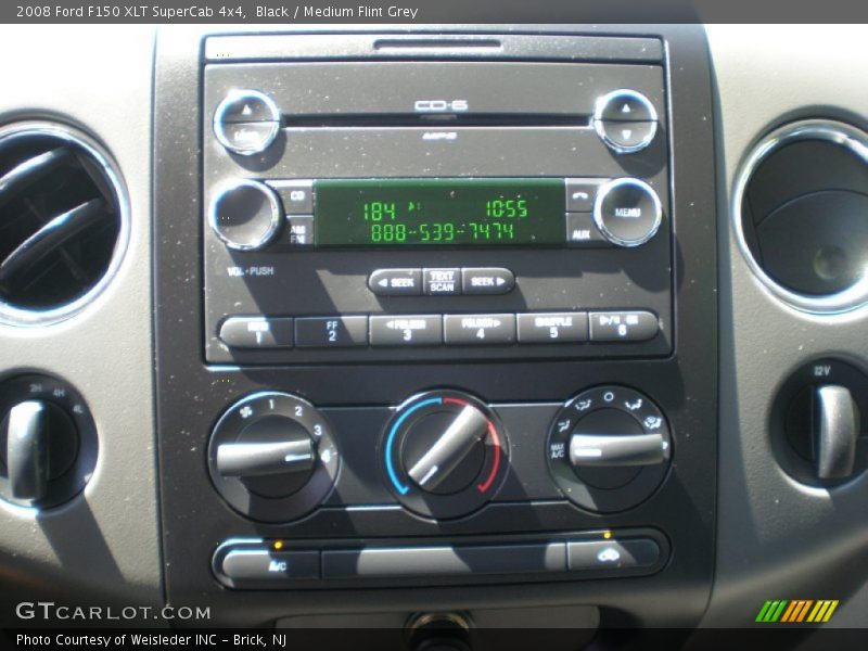 Black / Medium Flint Grey 2008 Ford F150 XLT SuperCab 4x4