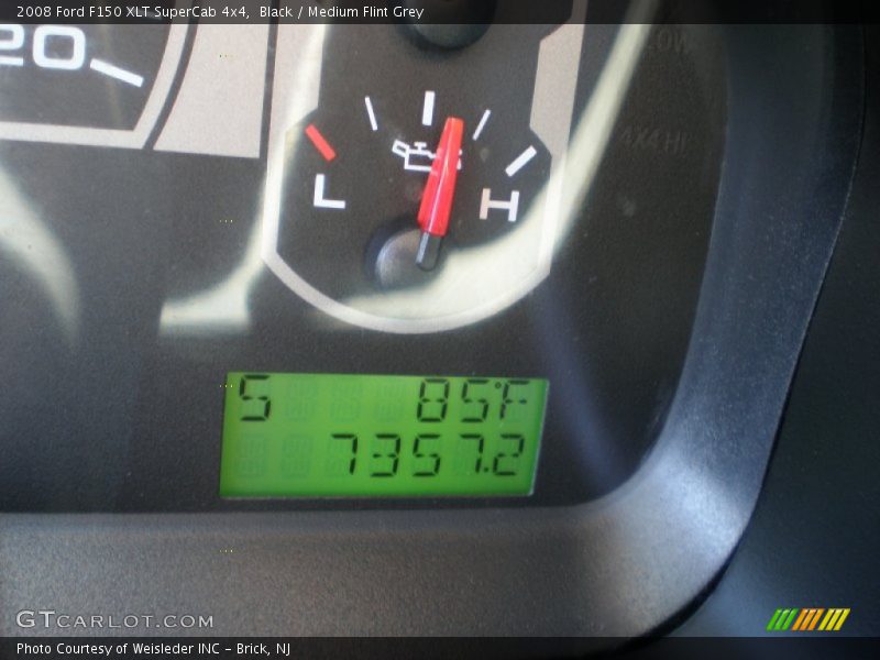 Black / Medium Flint Grey 2008 Ford F150 XLT SuperCab 4x4