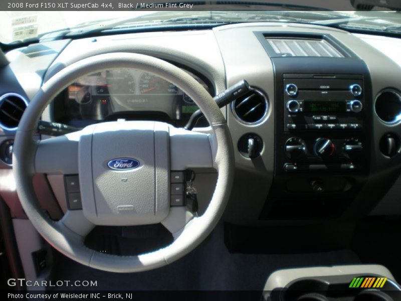 Black / Medium Flint Grey 2008 Ford F150 XLT SuperCab 4x4