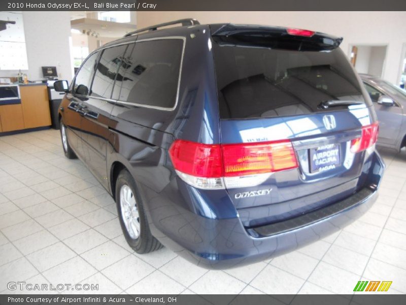 Bali Blue Pearl / Gray 2010 Honda Odyssey EX-L