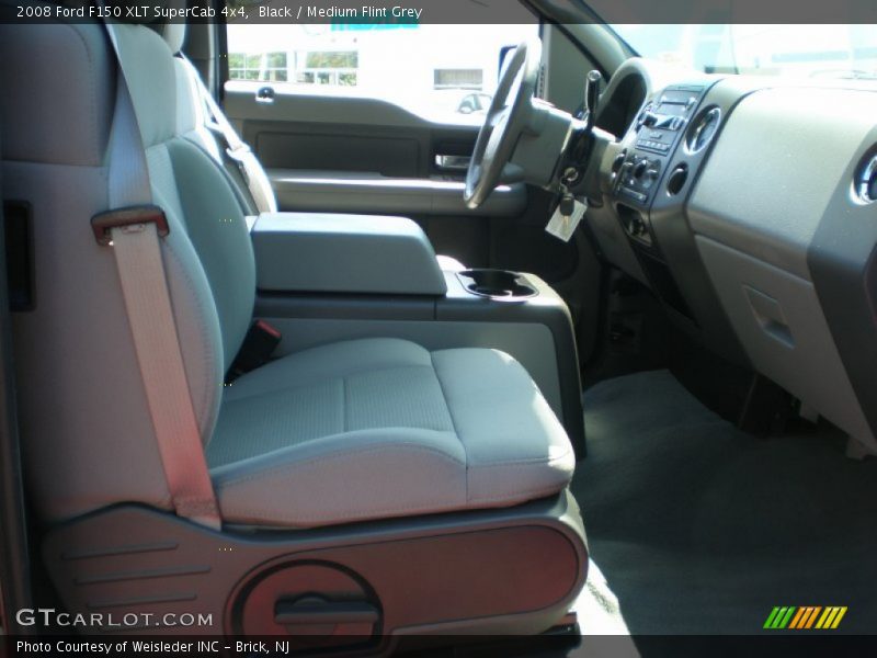 Black / Medium Flint Grey 2008 Ford F150 XLT SuperCab 4x4