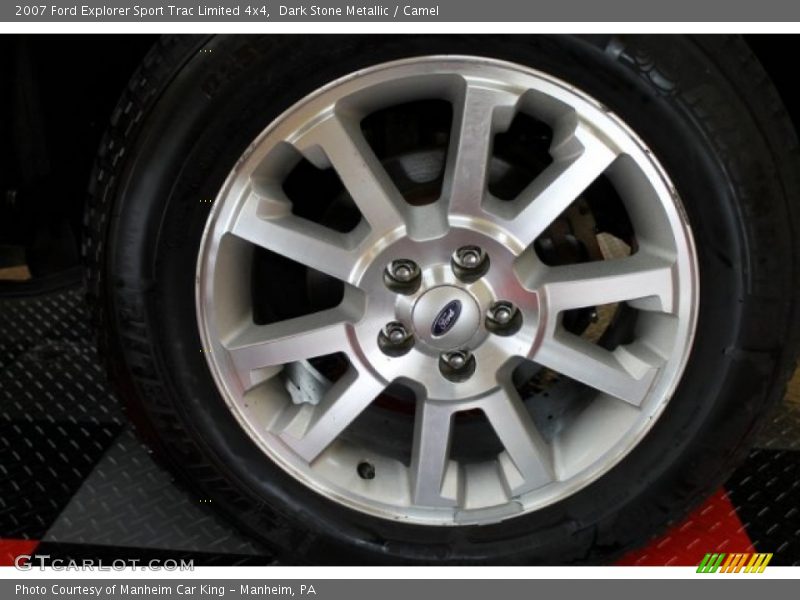 Dark Stone Metallic / Camel 2007 Ford Explorer Sport Trac Limited 4x4