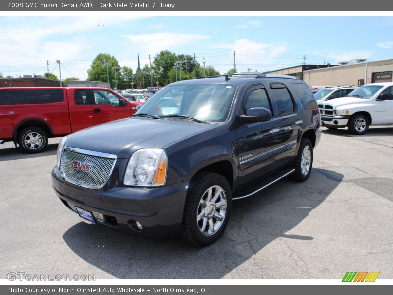 Dark Slate Metallic / Ebony 2008 GMC Yukon Denali AWD