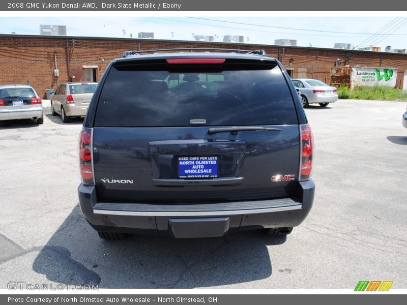 Dark Slate Metallic / Ebony 2008 GMC Yukon Denali AWD