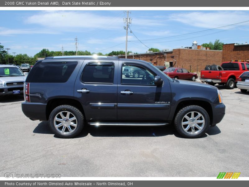 Dark Slate Metallic / Ebony 2008 GMC Yukon Denali AWD