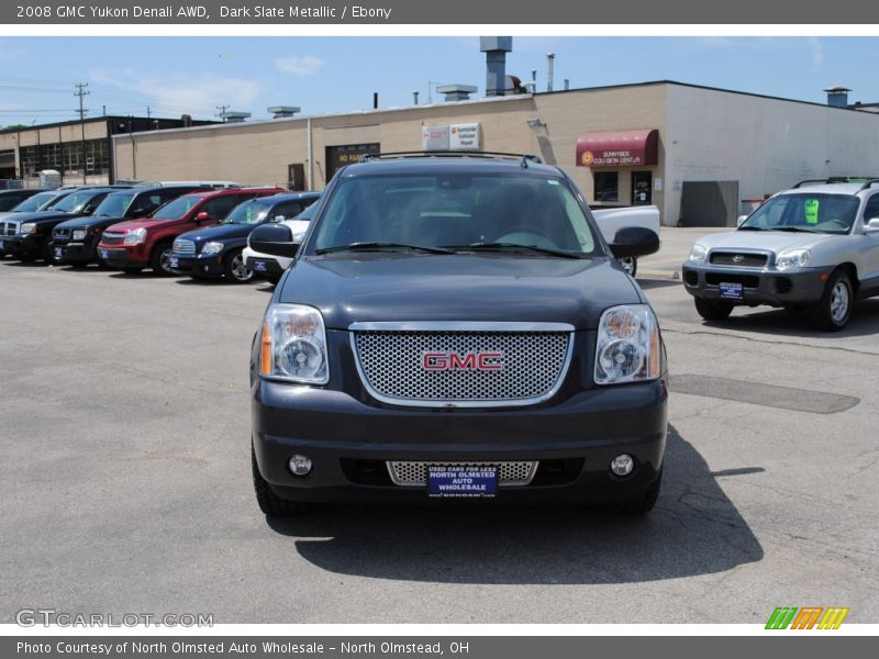 Dark Slate Metallic / Ebony 2008 GMC Yukon Denali AWD