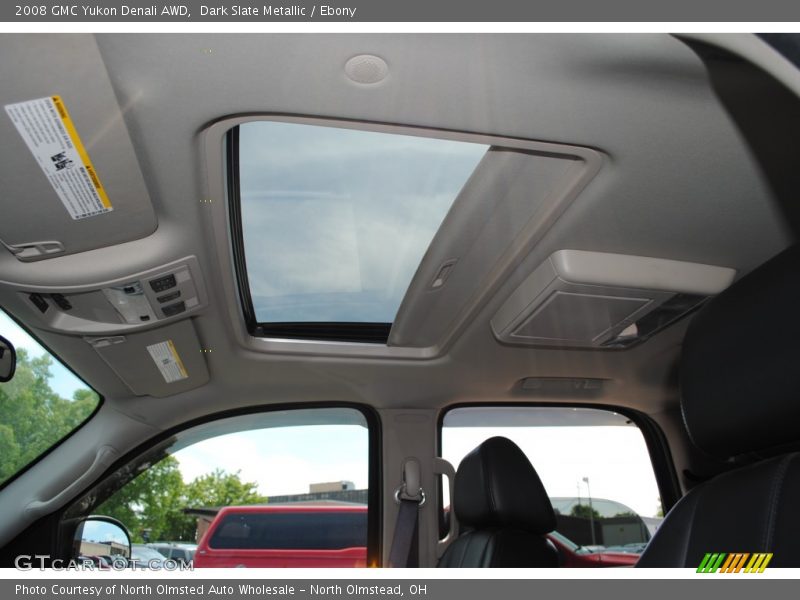 Dark Slate Metallic / Ebony 2008 GMC Yukon Denali AWD