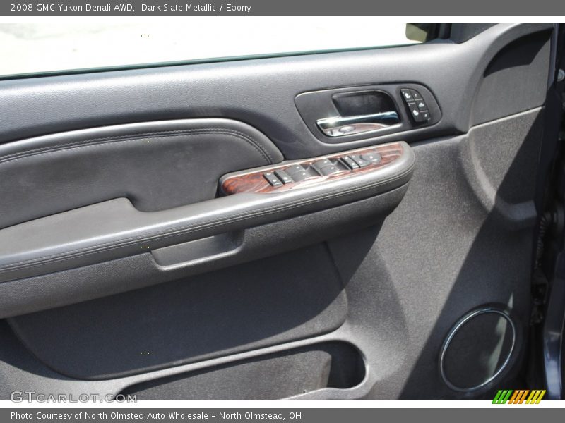 Dark Slate Metallic / Ebony 2008 GMC Yukon Denali AWD