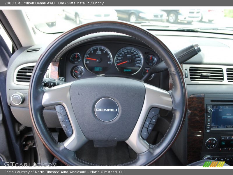 Dark Slate Metallic / Ebony 2008 GMC Yukon Denali AWD