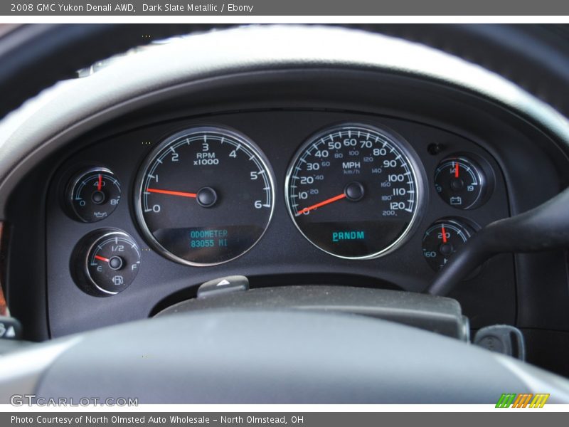 Dark Slate Metallic / Ebony 2008 GMC Yukon Denali AWD