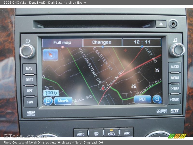 Dark Slate Metallic / Ebony 2008 GMC Yukon Denali AWD