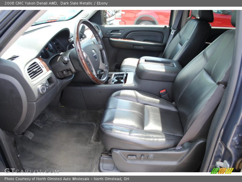 Dark Slate Metallic / Ebony 2008 GMC Yukon Denali AWD