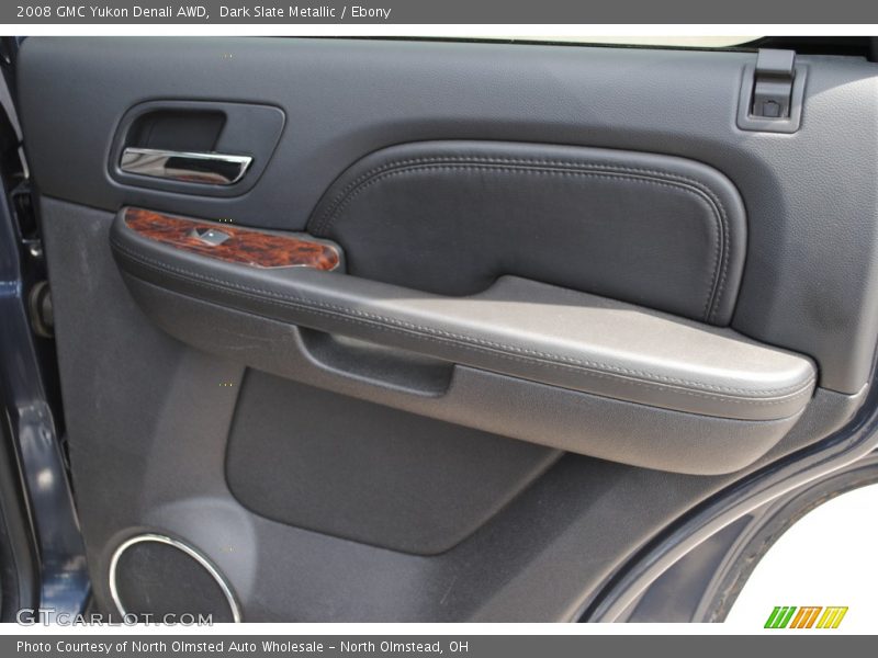 Dark Slate Metallic / Ebony 2008 GMC Yukon Denali AWD