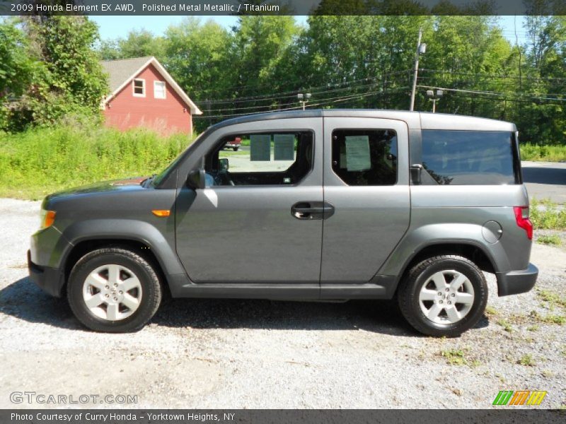 Polished Metal Metallic / Titanium 2009 Honda Element EX AWD