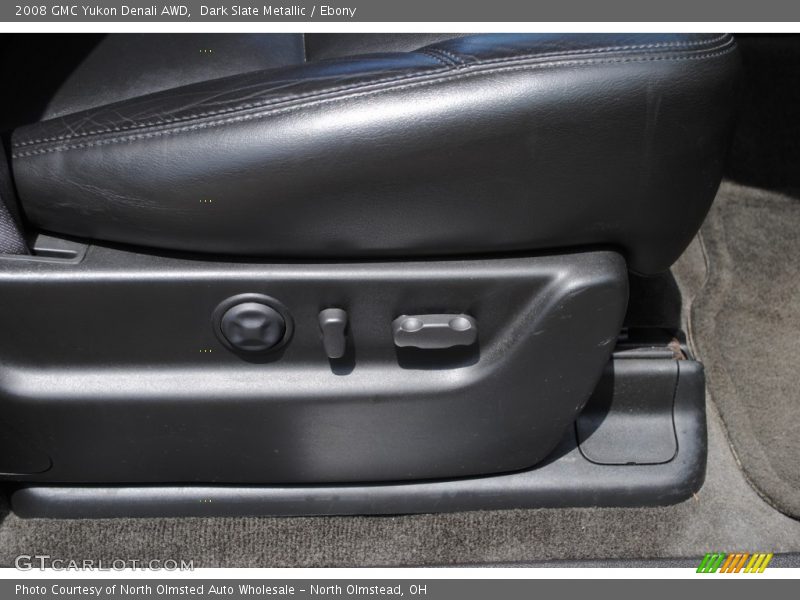 Dark Slate Metallic / Ebony 2008 GMC Yukon Denali AWD