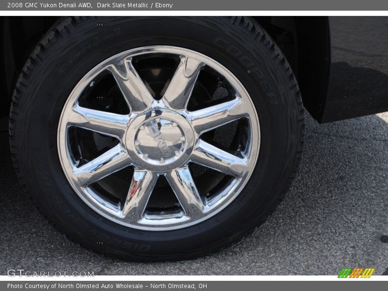 Dark Slate Metallic / Ebony 2008 GMC Yukon Denali AWD