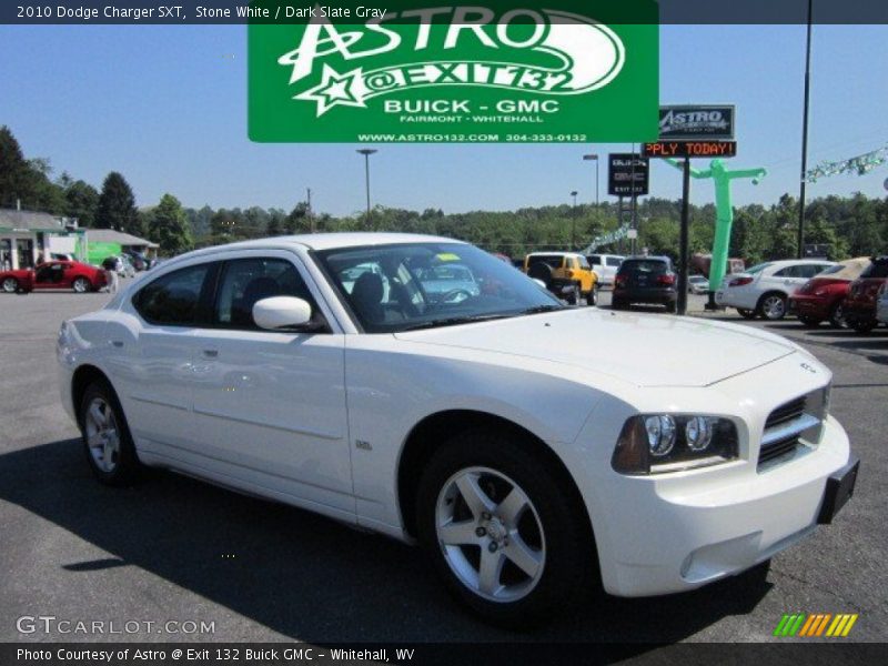 Stone White / Dark Slate Gray 2010 Dodge Charger SXT