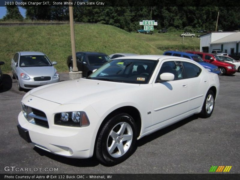 Stone White / Dark Slate Gray 2010 Dodge Charger SXT