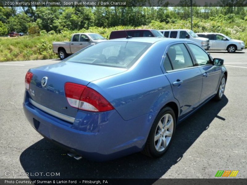 Sport Blue Metallic / Dark Charcoal 2010 Mercury Milan I4 Premier