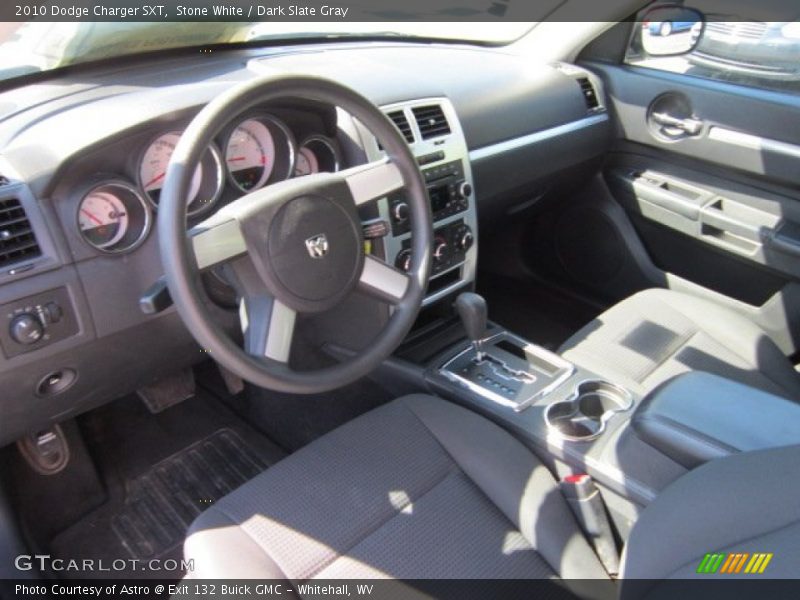 Stone White / Dark Slate Gray 2010 Dodge Charger SXT