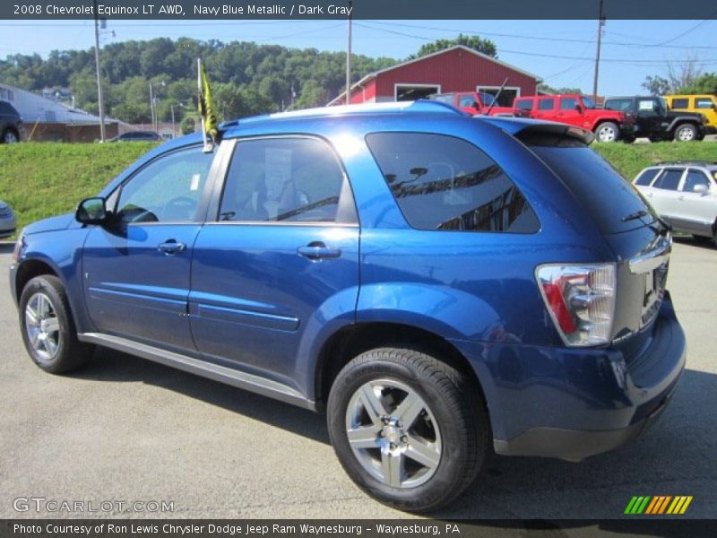 Navy Blue Metallic / Dark Gray 2008 Chevrolet Equinox LT AWD