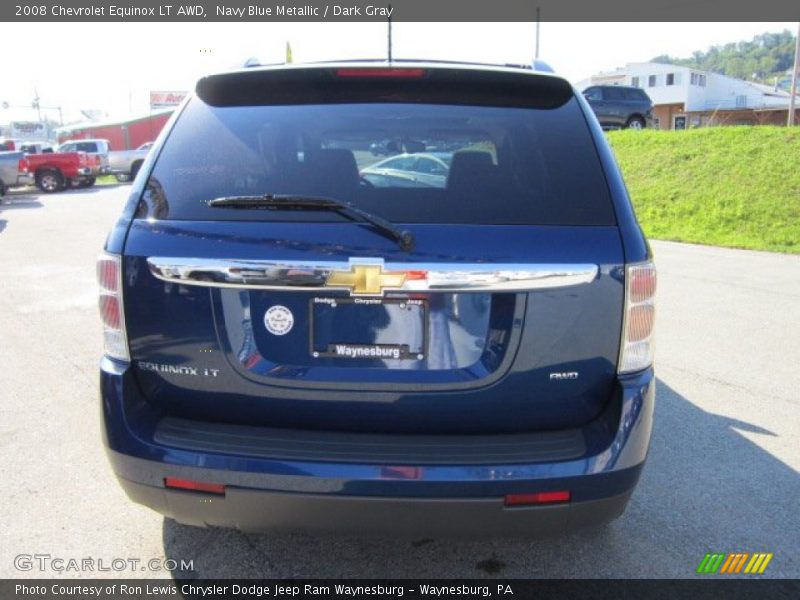 Navy Blue Metallic / Dark Gray 2008 Chevrolet Equinox LT AWD