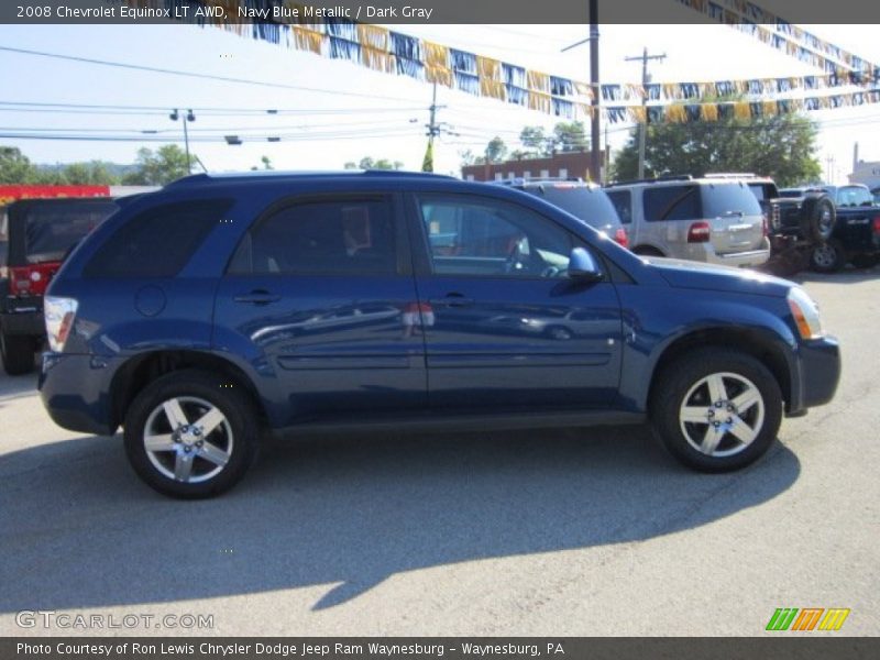 Navy Blue Metallic / Dark Gray 2008 Chevrolet Equinox LT AWD