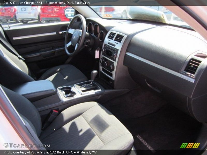 Stone White / Dark Slate Gray 2010 Dodge Charger SXT
