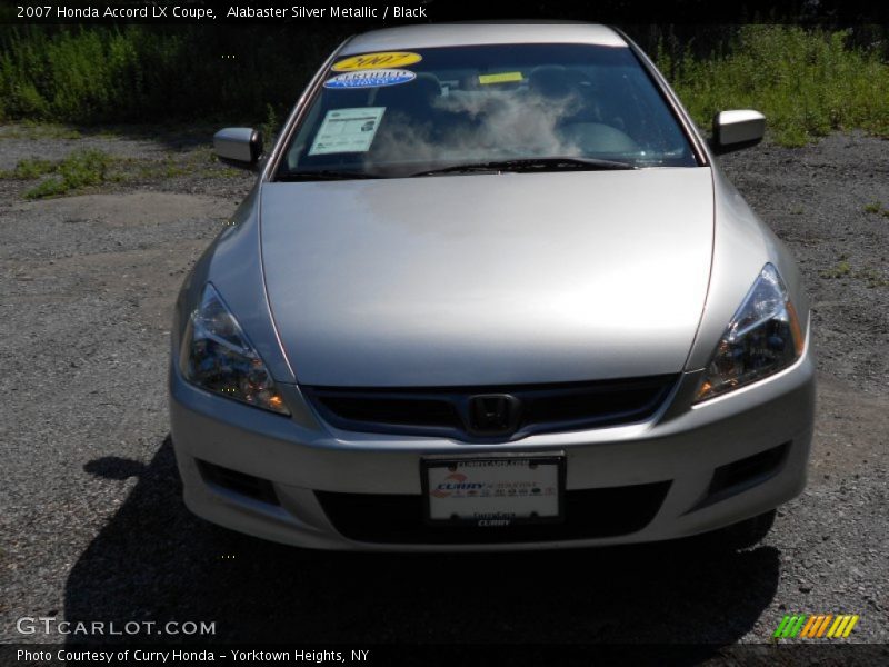 Alabaster Silver Metallic / Black 2007 Honda Accord LX Coupe